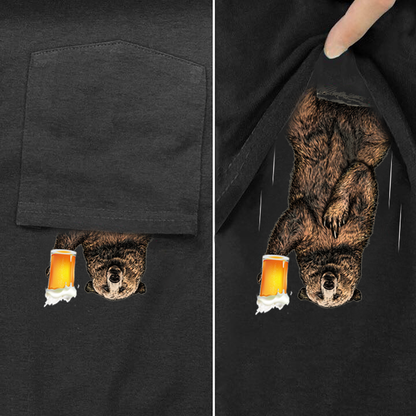 Beer is with Bear Shirt - Flipping Pocket