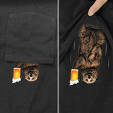 Beer is with Bear Shirt - Flipping Pocket