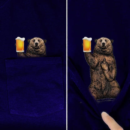 Beer is with Bear Pocket Shirt