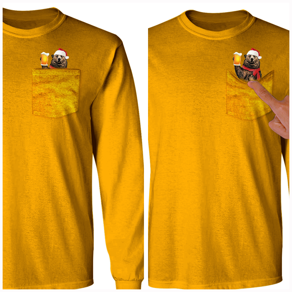 Beer is with Xmas Bear Long Sleeve