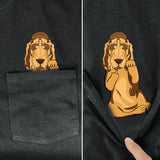 Bloodhound Middle Finger Pocket Shirt