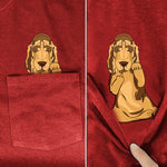 Bloodhound Middle Finger Pocket Shirt