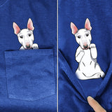 Bull Terrier Middle Finger Pocket Shirt