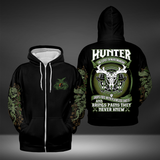 Hunter Class Definition All-over Print Zip Hoodie ( Midweight )