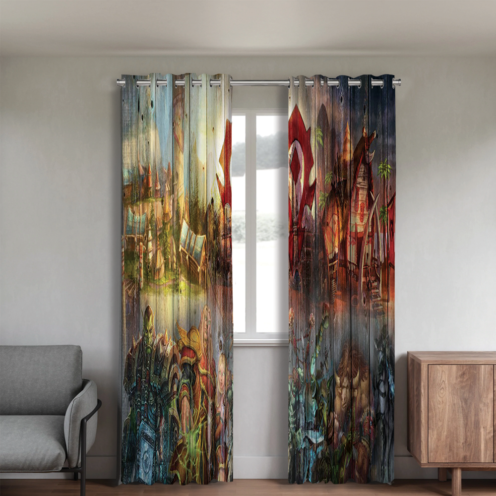 WOW HORDE WINDOW CURTAINS HOME DECOR
