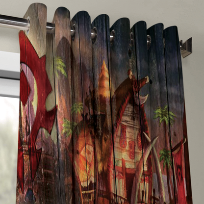 WOW HORDE WINDOW CURTAINS HOME DECOR