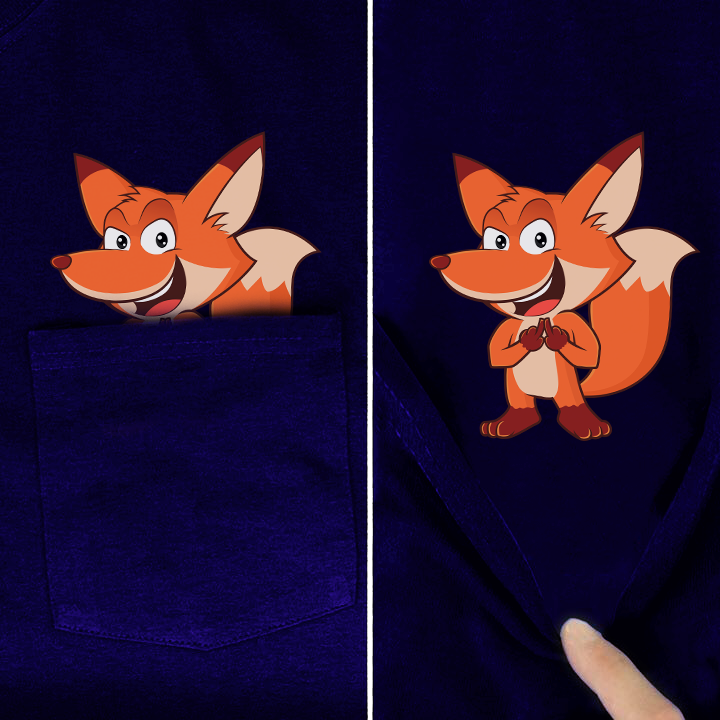Fox Middle Finger Pocket Shirt