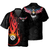BILLIARDS Eagle American Flag Hawaiian Shirt