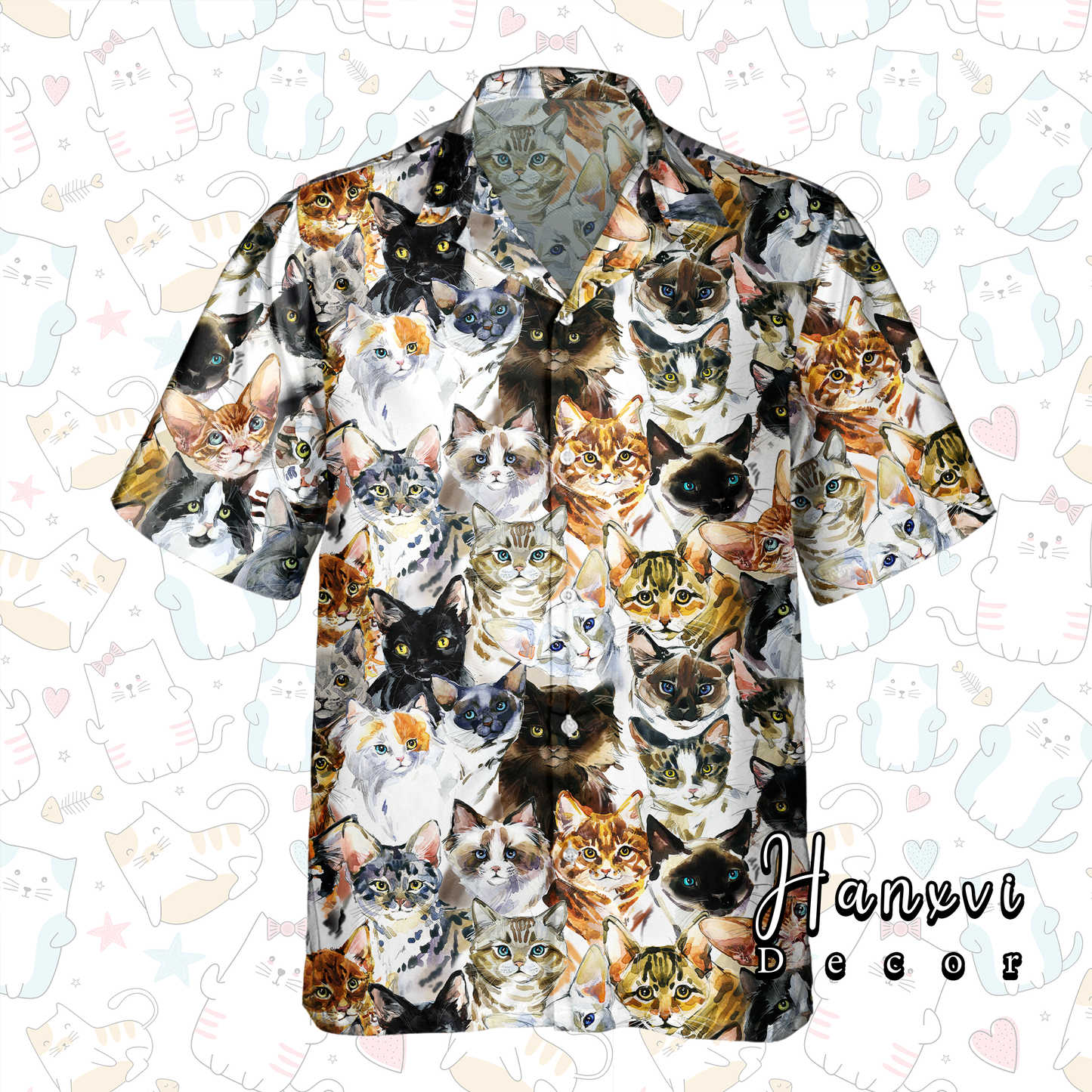 Cat Kitten Hawaiian Shirt