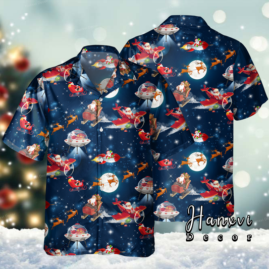 Santa Claus Christmas Hawaiian Shirt