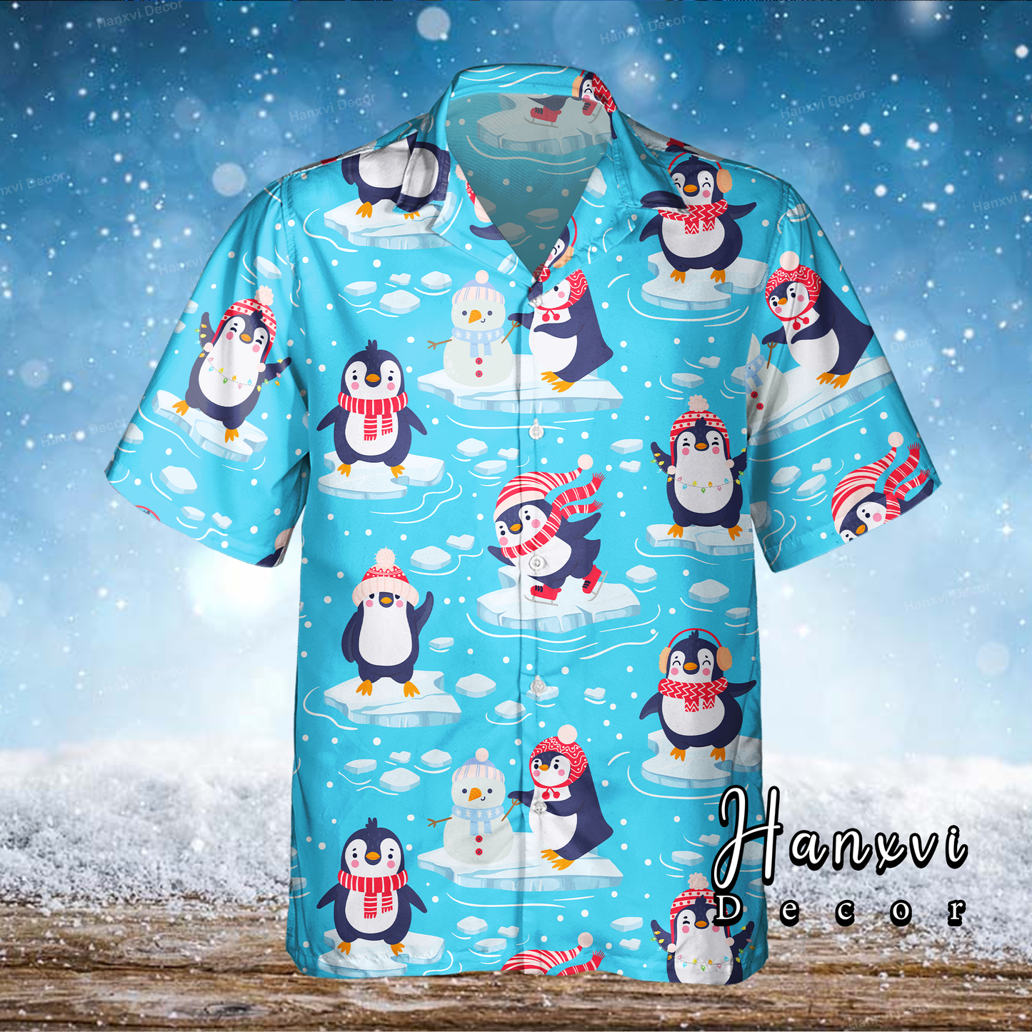 Cute Penguins Christmas Hawaiian Shirt