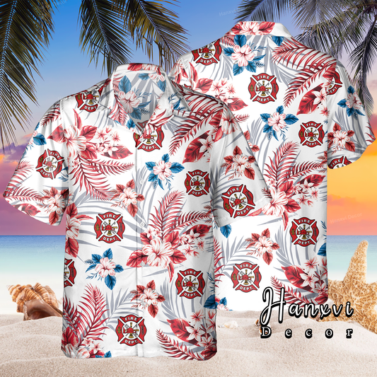 FIREFIGHTER Hawaiian Shirt