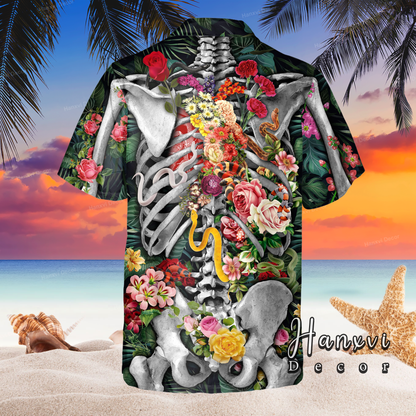 SKELETON HALLOWEEN Hawaiian Shirt