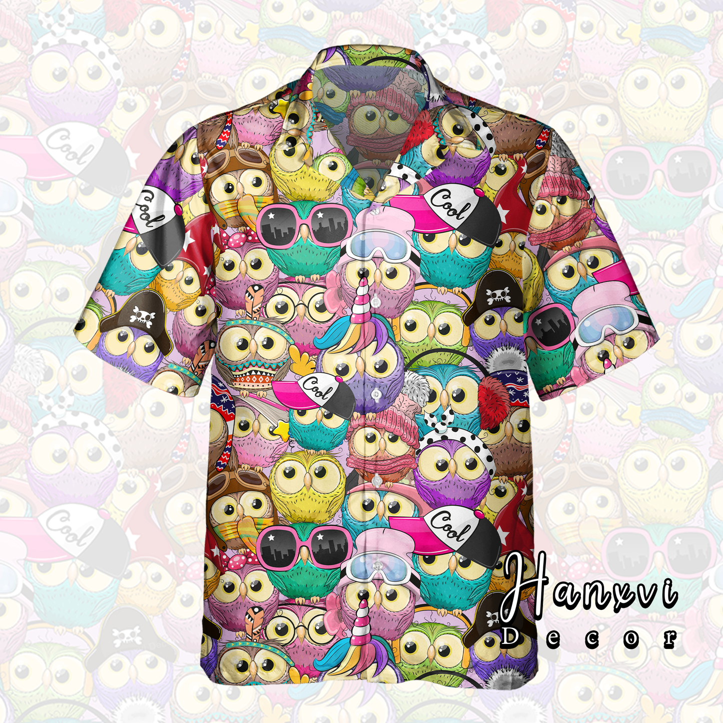 CUTE OWL Hawaiian Shirt
