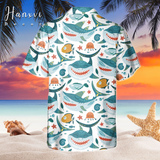 SHARK BEACH Sea Nature Hawaiian Shirt