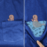 Save the earth - Sea lion Middle FInger Pocket Shirt