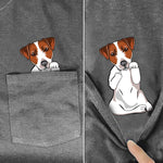 Jack Russell Terrier Middle Finger Pocket Shirt