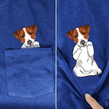 Jack Russell Terrier Middle Finger Pocket Shirt