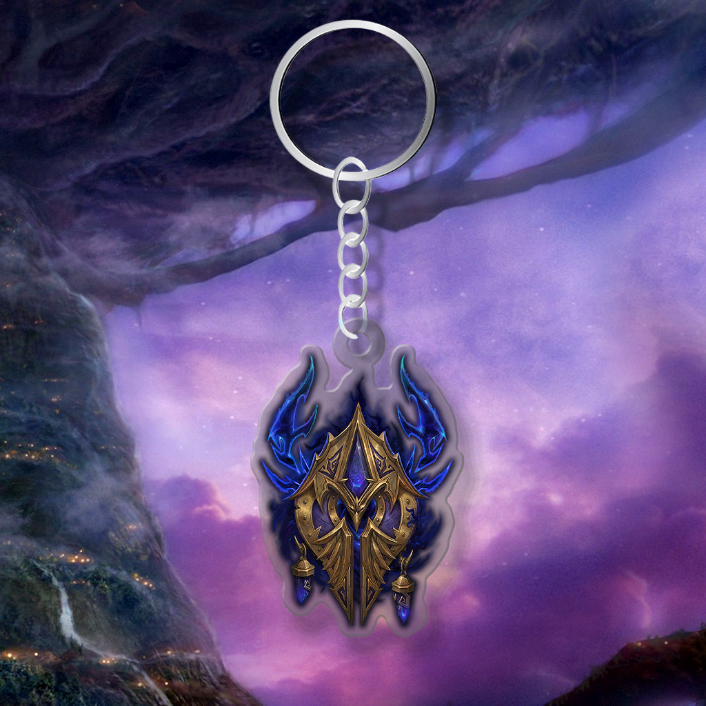Battle For Azeroth Blood Elf High Elf WoW V5 Acrylic Keychain