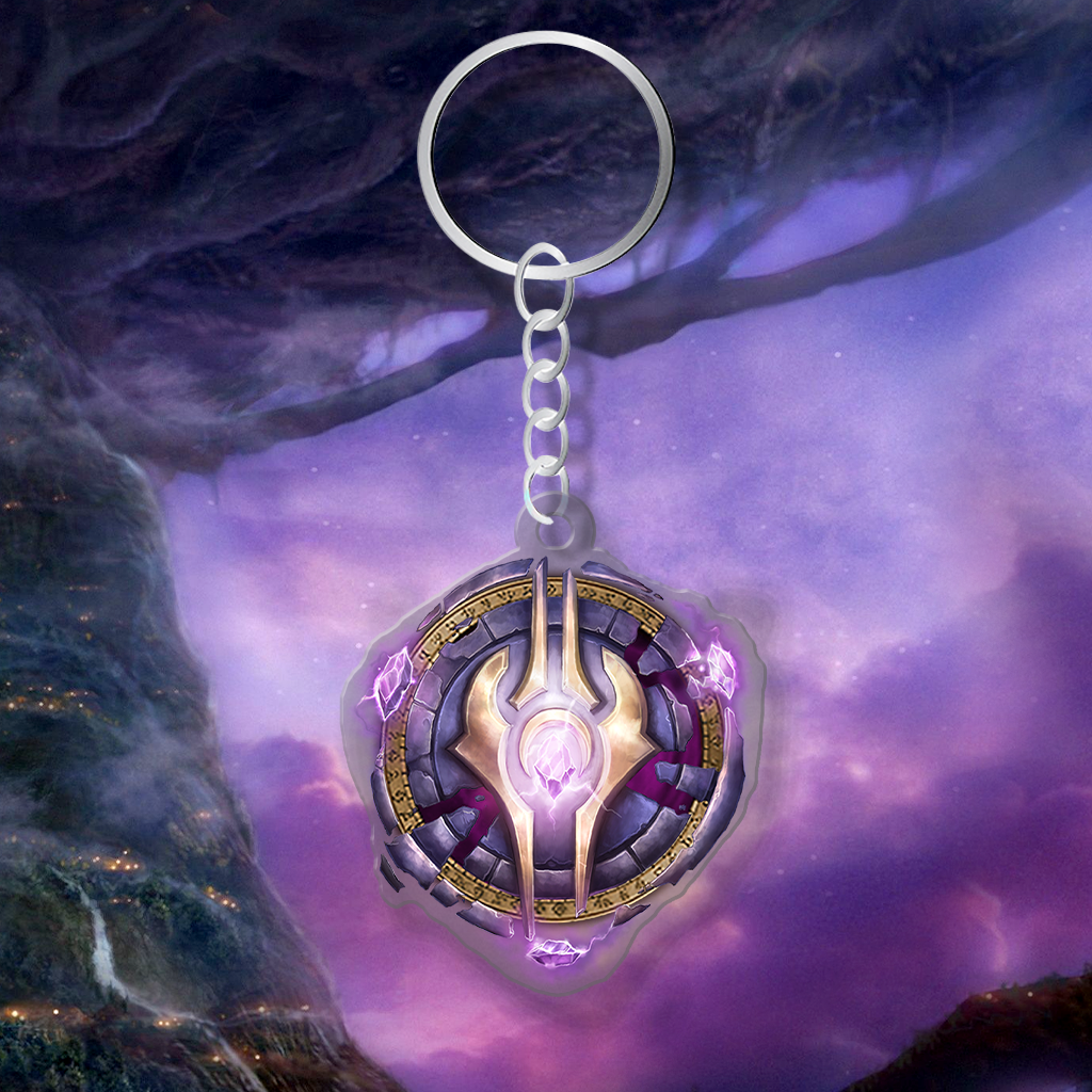 Draenei V1 Races and factions of WoW V5 Acrylic Keychain