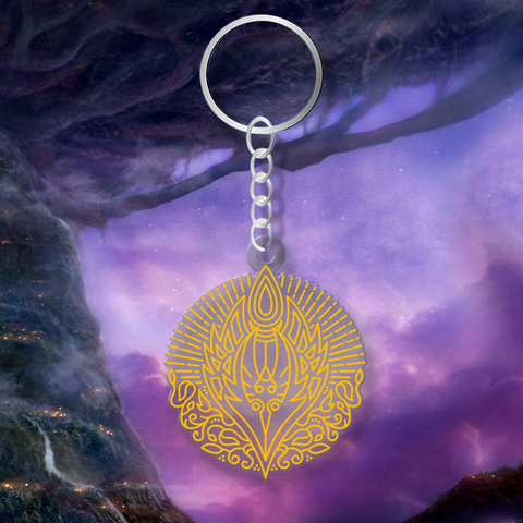 Elf of Blood Race Crest WoW V3 Acrylic Keychain