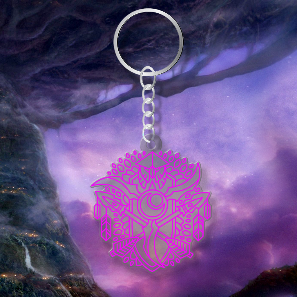 Elf of the Night — Race Crest WoW V3 Acrylic Keychain