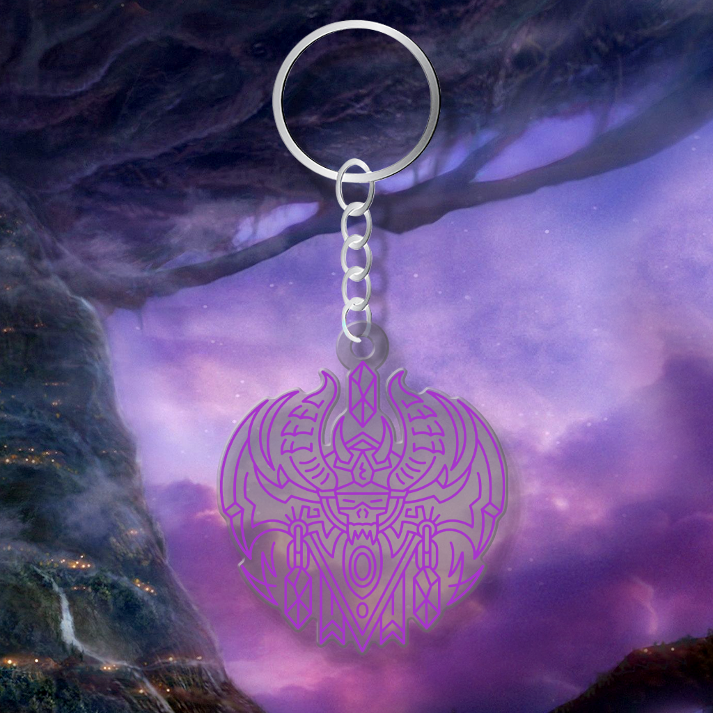Hunter of Demons — Class Crest WoW V3 Acrylic Keychain