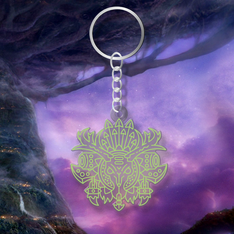 The Hunt Is On — Race Crest WoW V3 Acrylic Keychain
