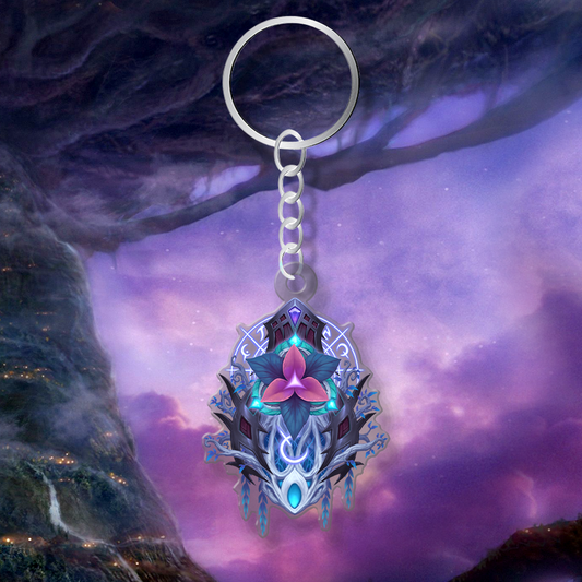 WOTLK Night Elf Races and factions WoW V5 Acrylic Keychain