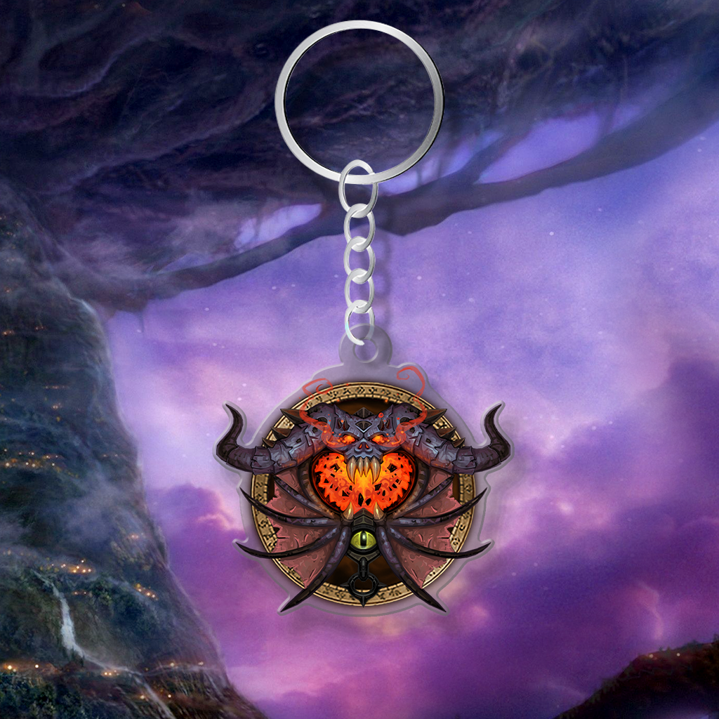 Warlock WoW V5 Acrylic Keychain