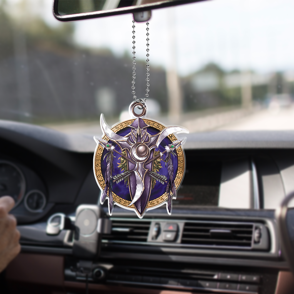 Night Elf Races Crest and Factions WoW Custom Car Ornament