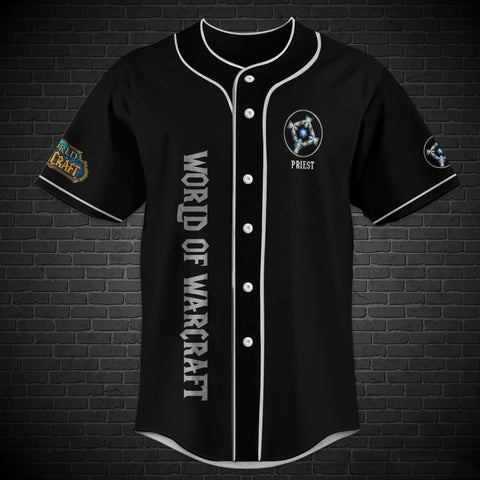 World of Warcraft Priest Class Baseball Jersey