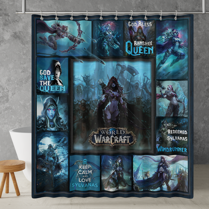 Sylvanas Windrunner Banshee Queen Warcraft Shower Curtain