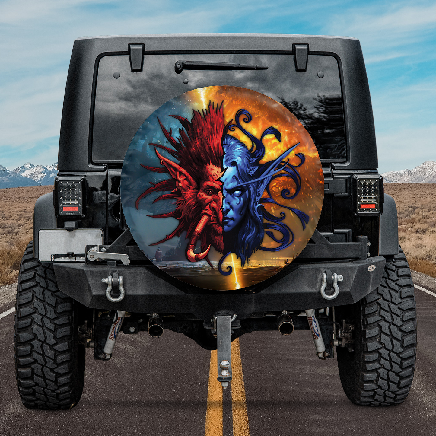Cool WoW Horde Alliance Spare Tire Cover