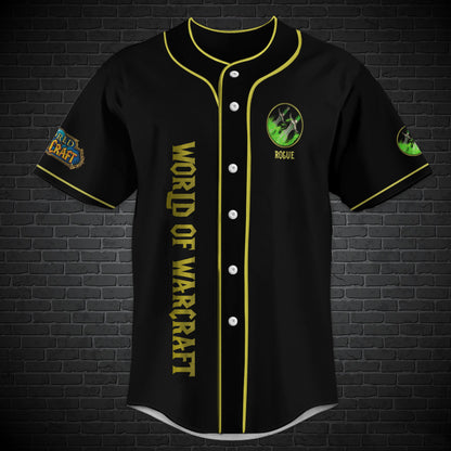 World of Warcraft Rogue Class Baseball Jersey