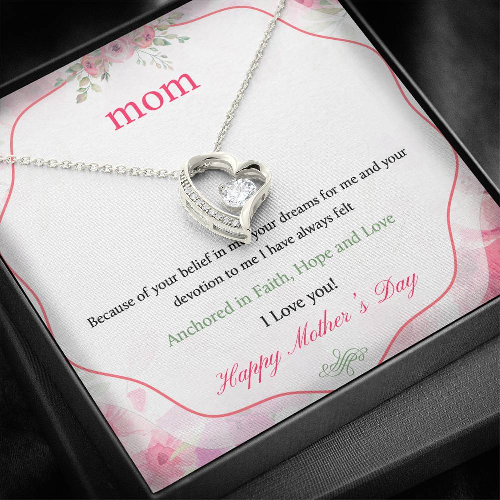 Mom Happy Mother's Day Forever Love Necklace