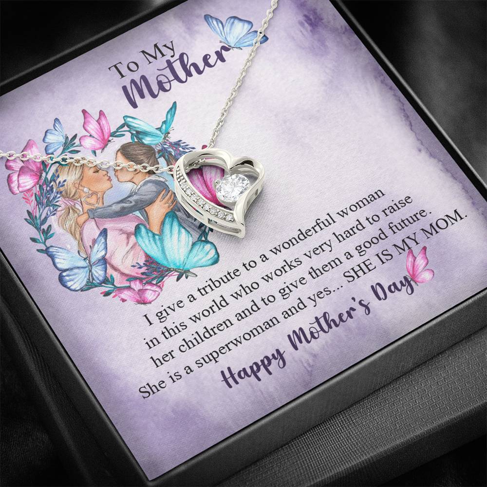 To My Mother Happy Mother's Day Forever Love Necklace