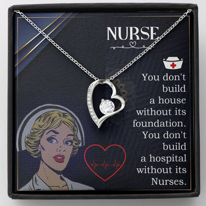 To My Nurse Mother's Day Gift Forever Love Necklace