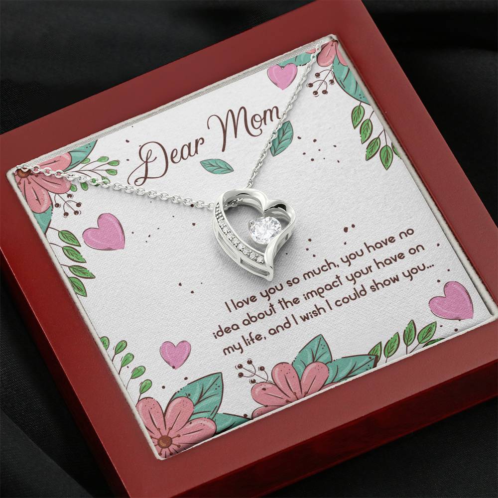 Dear Mom Happy Mother's Day Forever Love Necklace