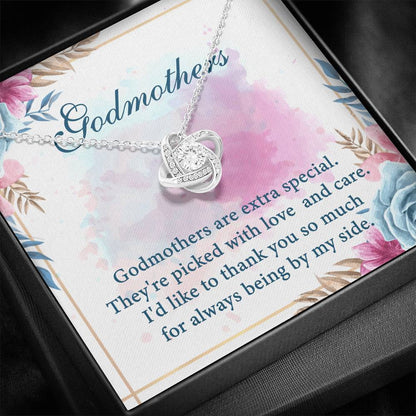 Godmother Are Extra Special Mother's Day Gift Love Knot Necklace