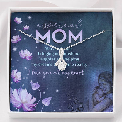 A SPECIAL MOM HAPPY MOTHER'S DAY  ALLURING BEAUTY NECKLACE