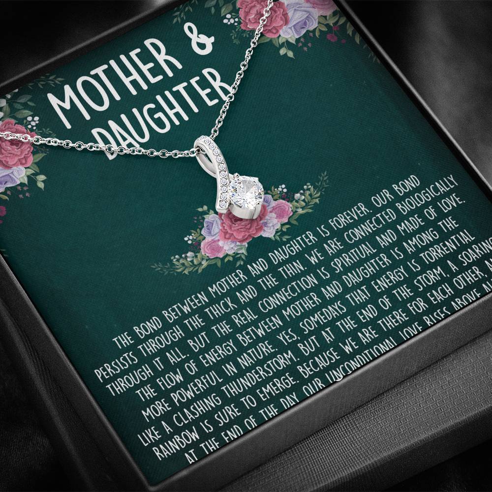 Mother And Daughter  Alluring Beauty Necklace Gift