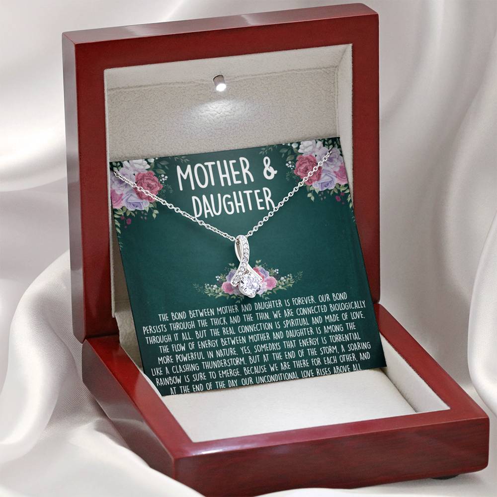 Mother And Daughter  Alluring Beauty Necklace Gift