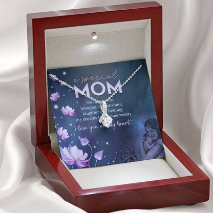 A SPECIAL MOM HAPPY MOTHER'S DAY  ALLURING BEAUTY NECKLACE