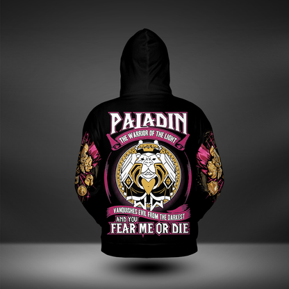 Paladin Class Definition All-over Print Zip Hoodie ( Midweight )