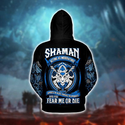 Shaman - Adepts of the Elements - WoW Class V5 AOP Hoodie