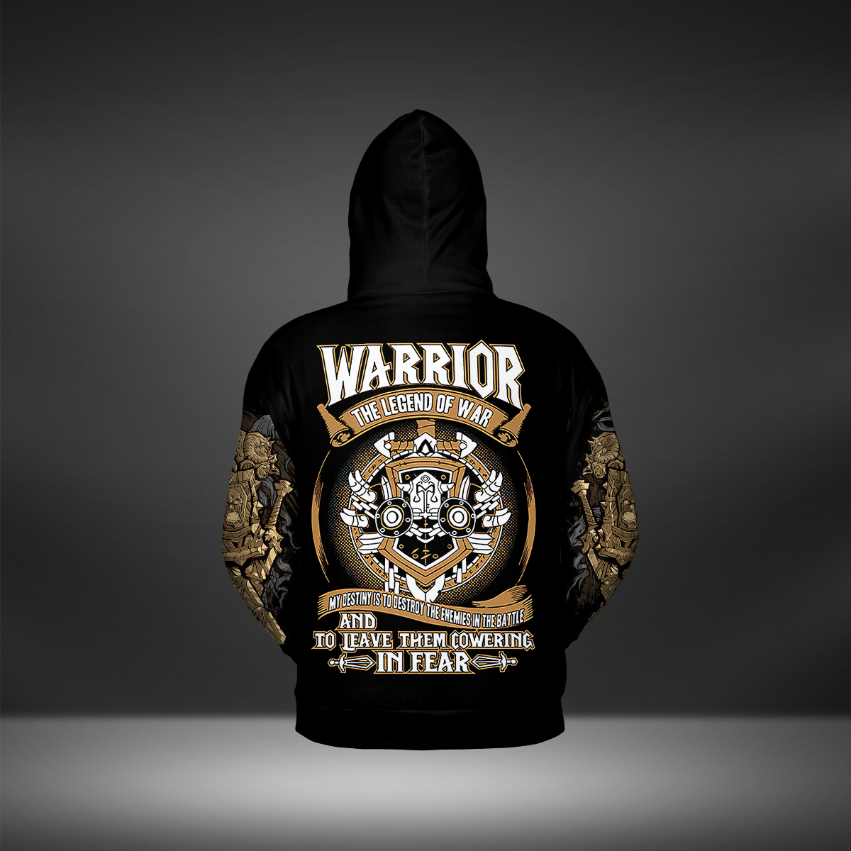 Warrior Class Definition All-over Print Zip Hoodie ( Midweight )