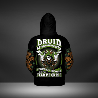Druid Class Definition All-over Print Zip Hoodie ( Midweight )