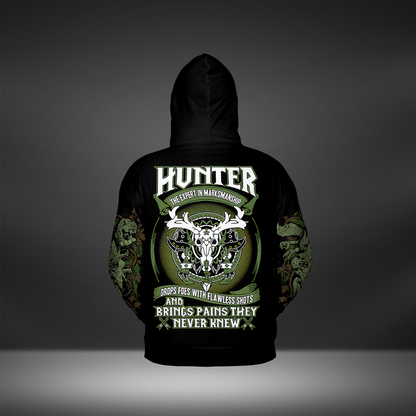 Hunter Class Definition All-over Print Zip Hoodie ( Lightweight )