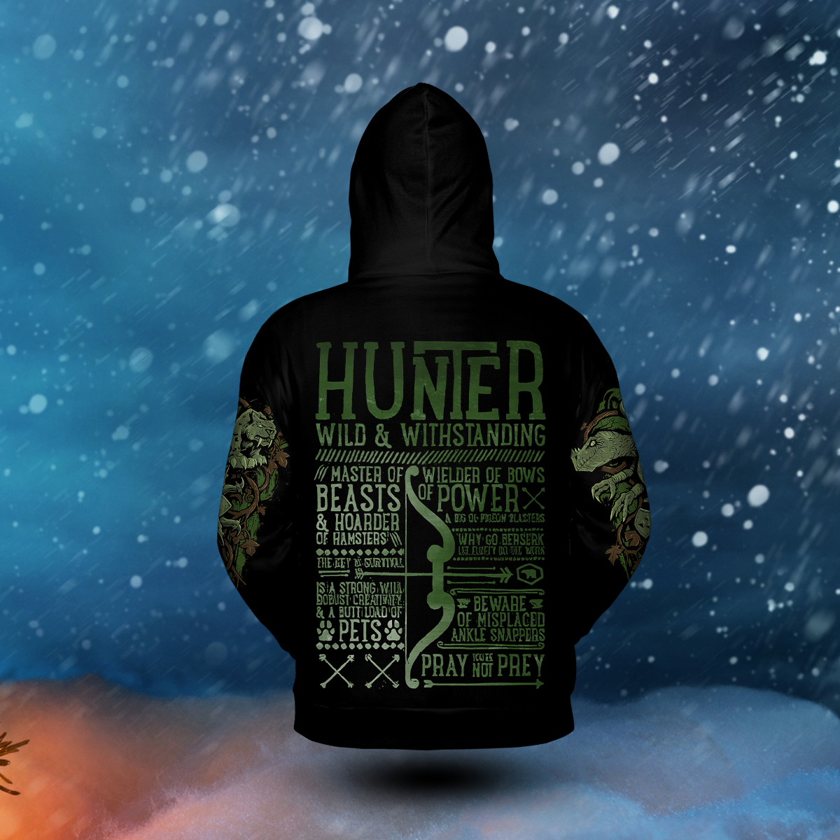 Hunter Class Edition All-over Print Zip Hoodie ( Lightweight )